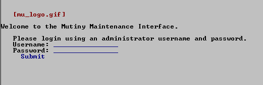 maintenance interface