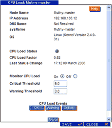 Processor (CPU) System Usage